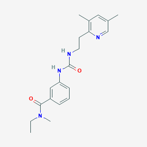 3-[2-(3,5-dimethylpyridin-2-yl)ethylcarbamoylamino]-N-ethyl-N-methylbenzamide