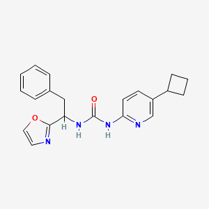 1-(5-Cyclobutylpyridin-2-yl)-3-[1-(1,3-oxazol-2-yl)-2-phenylethyl]urea