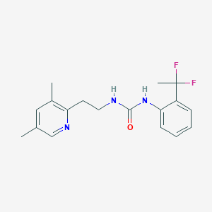 1-[2-(1,1-Difluoroethyl)phenyl]-3-[2-(3,5-dimethylpyridin-2-yl)ethyl]urea