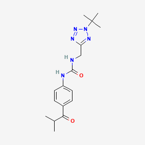 1-[(2-Tert-butyltetrazol-5-yl)methyl]-3-[4-(2-methylpropanoyl)phenyl]urea