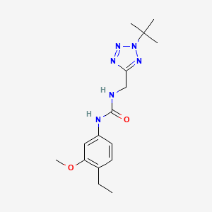 1-[(2-Tert-butyltetrazol-5-yl)methyl]-3-(4-ethyl-3-methoxyphenyl)urea