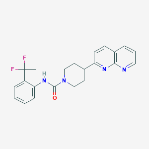 N-[2-(1,1-difluoroethyl)phenyl]-4-(1,8-naphthyridin-2-yl)piperidine-1-carboxamide