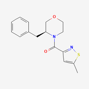 [(3S)-3-benzylmorpholin-4-yl]-(5-methyl-1,2-thiazol-3-yl)methanone