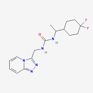 1-[1-(4,4-Difluorocyclohexyl)ethyl]-3-([1,2,4]triazolo[4,3-a]pyridin-3-ylmethyl)urea