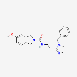 N-[2-(1-benzylimidazol-2-yl)ethyl]-5-methoxy-1,3-dihydroisoindole-2-carboxamide