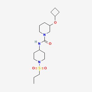 3-cyclobutyloxy-N-(1-propylsulfonylpiperidin-4-yl)piperidine-1-carboxamide