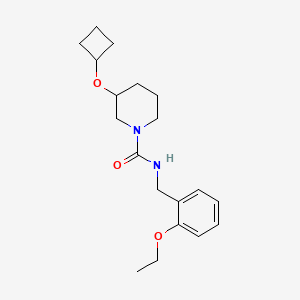 3-cyclobutyloxy-N-[(2-ethoxyphenyl)methyl]piperidine-1-carboxamide