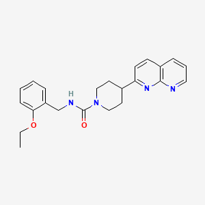 N-[(2-ethoxyphenyl)methyl]-4-(1,8-naphthyridin-2-yl)piperidine-1-carboxamide