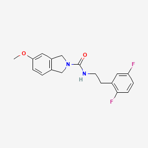 N-[2-(2,5-difluorophenyl)ethyl]-5-methoxy-1,3-dihydroisoindole-2-carboxamide