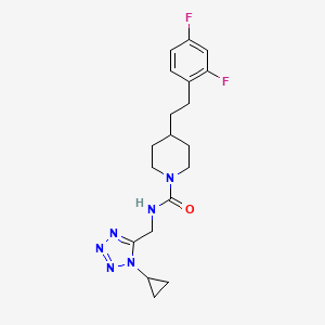 N-[(1-cyclopropyltetrazol-5-yl)methyl]-4-[2-(2,4-difluorophenyl)ethyl]piperidine-1-carboxamide