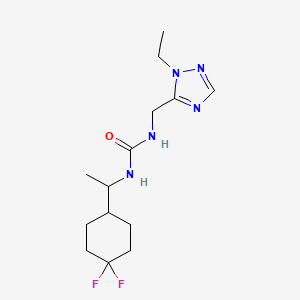 1-[1-(4,4-Difluorocyclohexyl)ethyl]-3-[(2-ethyl-1,2,4-triazol-3-yl)methyl]urea