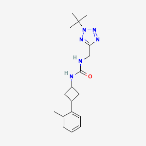 1-[(2-Tert-butyltetrazol-5-yl)methyl]-3-[3-(2-methylphenyl)cyclobutyl]urea