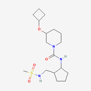 3-cyclobutyloxy-N-[2-(methanesulfonamidomethyl)cyclopentyl]piperidine-1-carboxamide