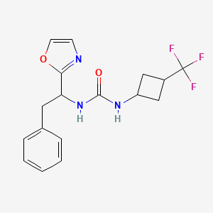 1-[1-(1,3-Oxazol-2-yl)-2-phenylethyl]-3-[3-(trifluoromethyl)cyclobutyl]urea