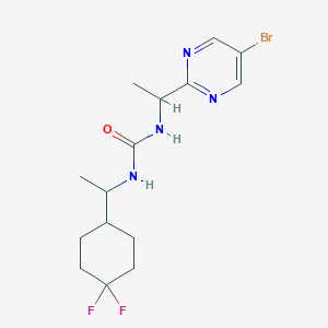 1-[1-(5-Bromopyrimidin-2-yl)ethyl]-3-[1-(4,4-difluorocyclohexyl)ethyl]urea