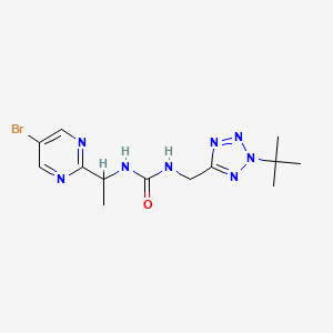 1-[1-(5-Bromopyrimidin-2-yl)ethyl]-3-[(2-tert-butyltetrazol-5-yl)methyl]urea