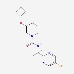 N-[1-(5-bromopyrimidin-2-yl)ethyl]-3-cyclobutyloxypiperidine-1-carboxamide