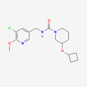 N-[(5-chloro-6-methoxypyridin-3-yl)methyl]-3-cyclobutyloxypiperidine-1-carboxamide