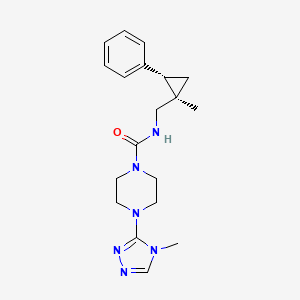 N-[[(1R,2S)-1-methyl-2-phenylcyclopropyl]methyl]-4-(4-methyl-1,2,4-triazol-3-yl)piperazine-1-carboxamide