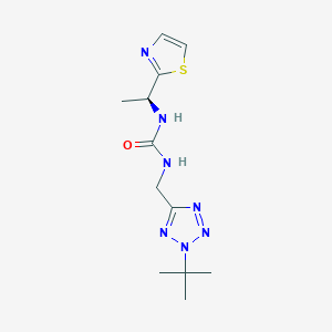 1-[(2-tert-butyltetrazol-5-yl)methyl]-3-[(1S)-1-(1,3-thiazol-2-yl)ethyl]urea