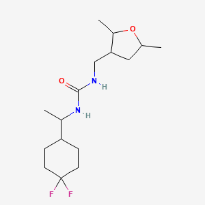 1-[1-(4,4-Difluorocyclohexyl)ethyl]-3-[(2,5-dimethyloxolan-3-yl)methyl]urea