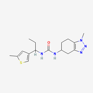 1-(1-Methyl-4,5,6,7-tetrahydrobenzotriazol-5-yl)-3-[1-(5-methylthiophen-3-yl)propyl]urea