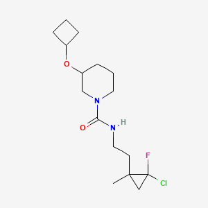 N-[2-(2-chloro-2-fluoro-1-methylcyclopropyl)ethyl]-3-cyclobutyloxypiperidine-1-carboxamide