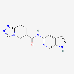 N-(1H-pyrrolo[2,3-c]pyridin-5-yl)-5,6,7,8-tetrahydro-[1,2,4]triazolo[4,3-a]pyridine-6-carboxamide