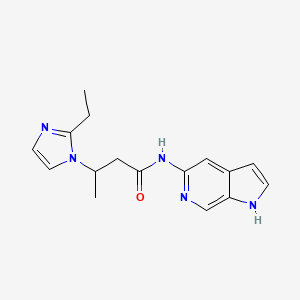 3-(2-ethylimidazol-1-yl)-N-(1H-pyrrolo[2,3-c]pyridin-5-yl)butanamide