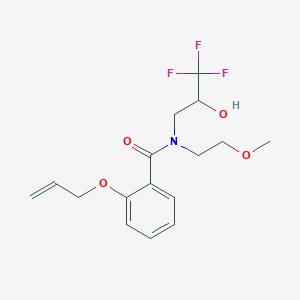 N-(2-methoxyethyl)-2-prop-2-enoxy-N-(3,3,3-trifluoro-2-hydroxypropyl)benzamide