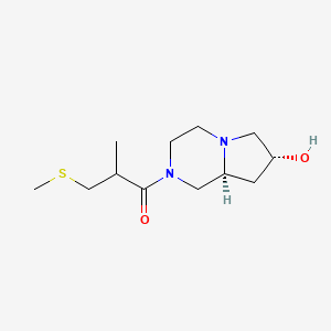 1-[(7R,8aS)-7-hydroxy-3,4,6,7,8,8a-hexahydro-1H-pyrrolo[1,2-a]pyrazin-2-yl]-2-methyl-3-methylsulfanylpropan-1-one