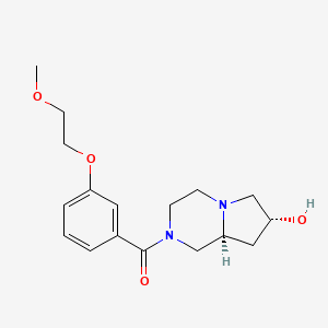 [(7R,8aS)-7-hydroxy-3,4,6,7,8,8a-hexahydro-1H-pyrrolo[1,2-a]pyrazin-2-yl]-[3-(2-methoxyethoxy)phenyl]methanone