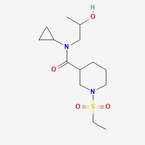 N-cyclopropyl-1-ethylsulfonyl-N-(2-hydroxypropyl)piperidine-3-carboxamide