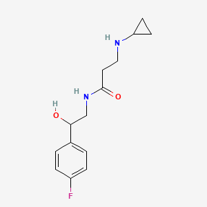 3-(cyclopropylamino)-N-[2-(4-fluorophenyl)-2-hydroxyethyl]propanamide