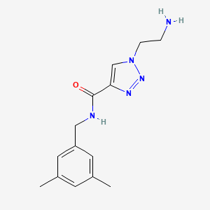 1-(2-aminoethyl)-N-[(3,5-dimethylphenyl)methyl]triazole-4-carboxamide