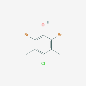 molecular formula C8H7Br2ClO B069814 2,6-Dibromo-4-chloro-3,5-dimethylphenol CAS No. 175204-32-7