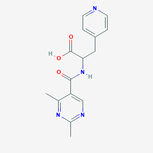 2-[(2,4-Dimethylpyrimidine-5-carbonyl)amino]-3-pyridin-4-ylpropanoic acid