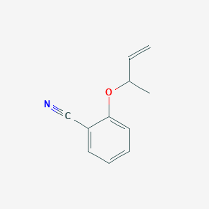 molecular formula C11H11NO B069815 2-(3-Buten-2-yloxy)benzonitrile CAS No. 177780-84-6