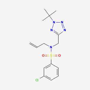 N-[(2-tert-butyltetrazol-5-yl)methyl]-3-chloro-N-prop-2-enylbenzenesulfonamide