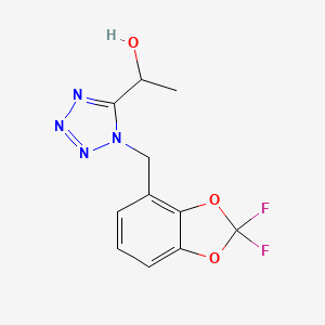 1-[1-[(2,2-Difluoro-1,3-benzodioxol-4-yl)methyl]tetrazol-5-yl]ethanol