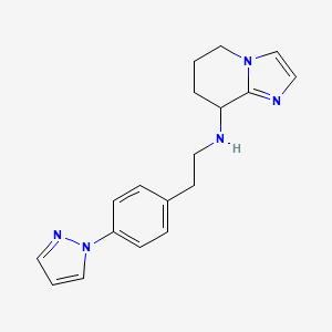 N-[2-(4-pyrazol-1-ylphenyl)ethyl]-5,6,7,8-tetrahydroimidazo[1,2-a]pyridin-8-amine