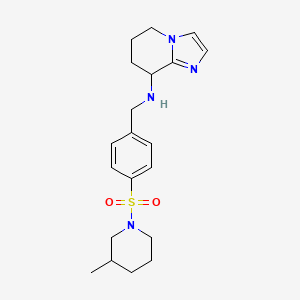 N-[[4-(3-methylpiperidin-1-yl)sulfonylphenyl]methyl]-5,6,7,8-tetrahydroimidazo[1,2-a]pyridin-8-amine