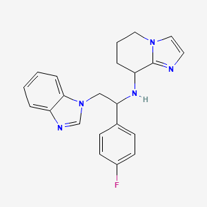 N-[2-(benzimidazol-1-yl)-1-(4-fluorophenyl)ethyl]-5,6,7,8-tetrahydroimidazo[1,2-a]pyridin-8-amine