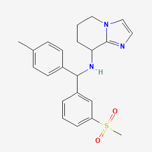 N-[(4-methylphenyl)-(3-methylsulfonylphenyl)methyl]-5,6,7,8-tetrahydroimidazo[1,2-a]pyridin-8-amine