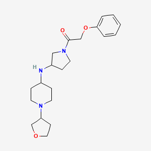 1-[3-[[1-(Oxolan-3-yl)piperidin-4-yl]amino]pyrrolidin-1-yl]-2-phenoxyethanone