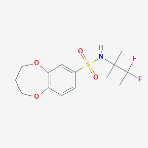 N-(3,3-difluoro-2-methylbutan-2-yl)-3,4-dihydro-2H-1,5-benzodioxepine-7-sulfonamide