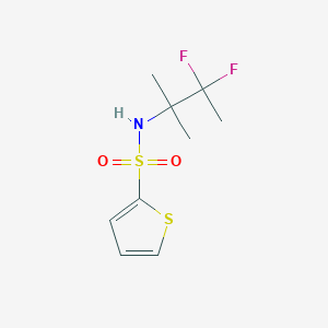 molecular formula C9H13F2NO2S2 B6981906 N-(3,3-difluoro-2-methylbutan-2-yl)thiophene-2-sulfonamide 