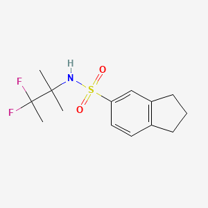 N-(3,3-difluoro-2-methylbutan-2-yl)-2,3-dihydro-1H-indene-5-sulfonamide