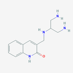 3-[(1,3-diaminopropan-2-ylamino)methyl]-1H-quinolin-2-one