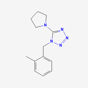 1-[(2-Methylphenyl)methyl]-5-pyrrolidin-1-yltetrazole